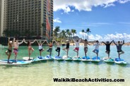 Standup Paddleboard Yoga Sup Yoga Class Waikiki Beach Photos 1 06