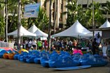 The Crowd Gathers at Duke Kahanamoku Lagoon